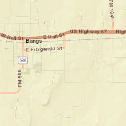 Bangs Street Map