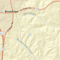 Brundidge Street Map