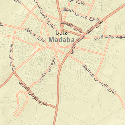 Mādabā Street Map