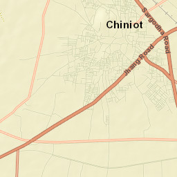 Chiniot Street Map