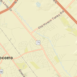 Socorro Street Map