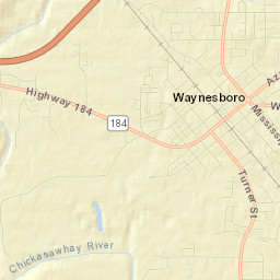 Waynesboro Street Map