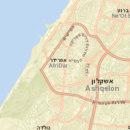 Ashkelon Street Map