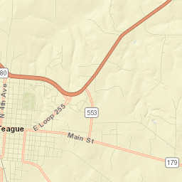 Teague Street Map