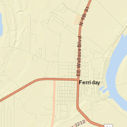 Ferriday Street Map
