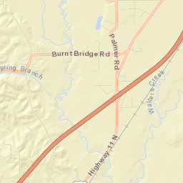 Jones County Street Map