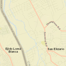 San Elizario Street Map