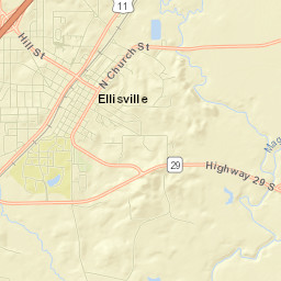 Ellisville Street Map
