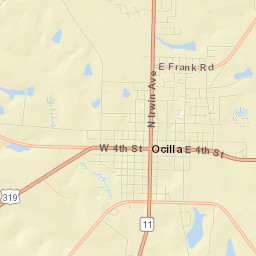 Ocilla Street Map