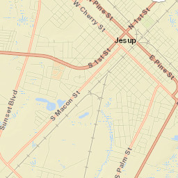 Jesup Street Map