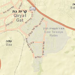Qiryat Gat Street Map