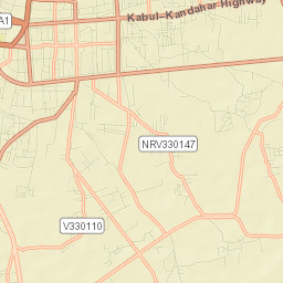 Kandahār Street Map