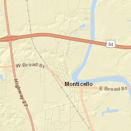 Monticello Street Map