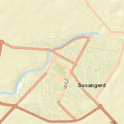 Susangerd Street Map