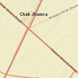 Chak Jhumra Street Map