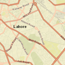 Lahore Street Map