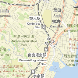 Kagoshima Street Map