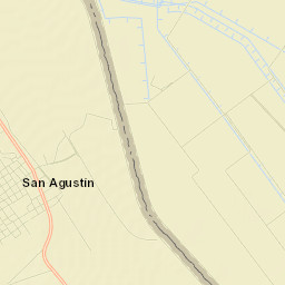 San Agustín Street Map