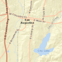 San Augustine Street Map