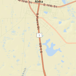 Alma Street Map