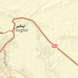 Tinghir Street Map