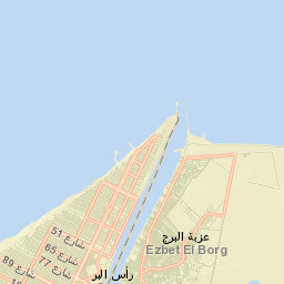 ‘Izbat al Burj Street Map