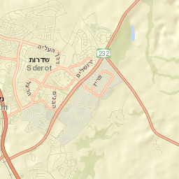 Sederot Street Map