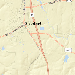 Grapeland Street Map