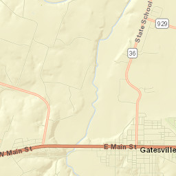 Gatesville Street Map
