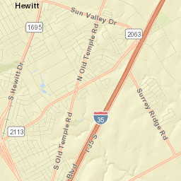 Hewitt Street Map