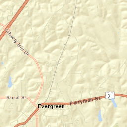Rural Street, Evergreen, AL 36401, USA Street Map