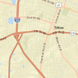 Tift County Street Map