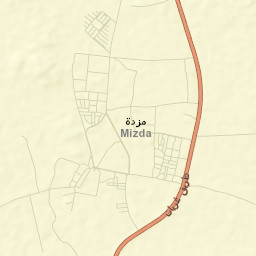 Mizdah Street Map