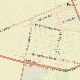 Pecos Street Map