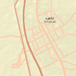 Ash Shaţrah Street Map