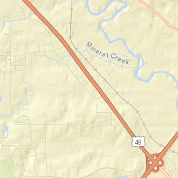 Rawls Springs Street Map