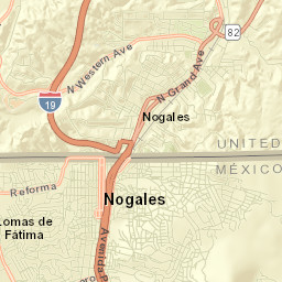 Nogales Street Map