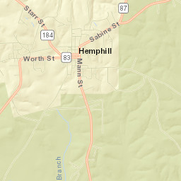 Hemphill Street Map