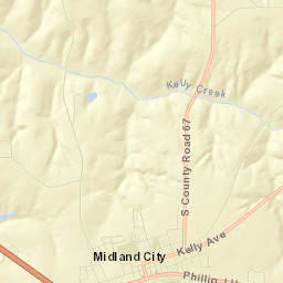 Midland City Street Map