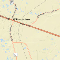 Willacoochee Street Map