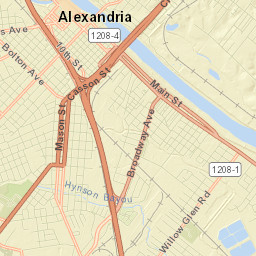 Alexandria Street Map