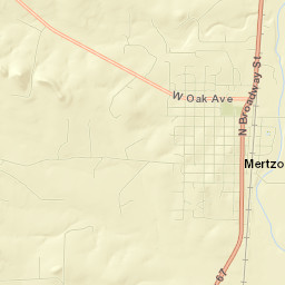 Mertzon Street Map