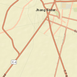 Jhang Sadar Street Map