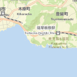 Makurazaki Street Map