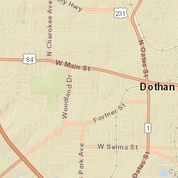 Dothan Street Map