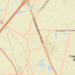 Glynn County Street Map