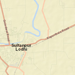 Sultanpur Lodhi Street Map