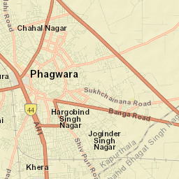 Phagwara Street Map