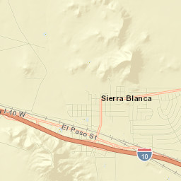 Sierra Blanca Street Map