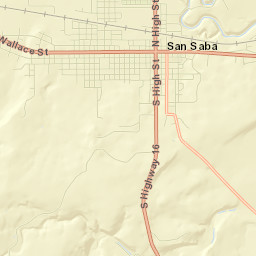 San Saba Street Map
